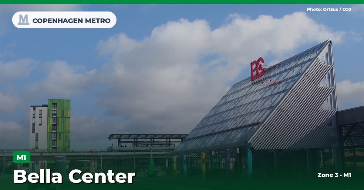 Bella Center station on the Copenhagen Metro M1