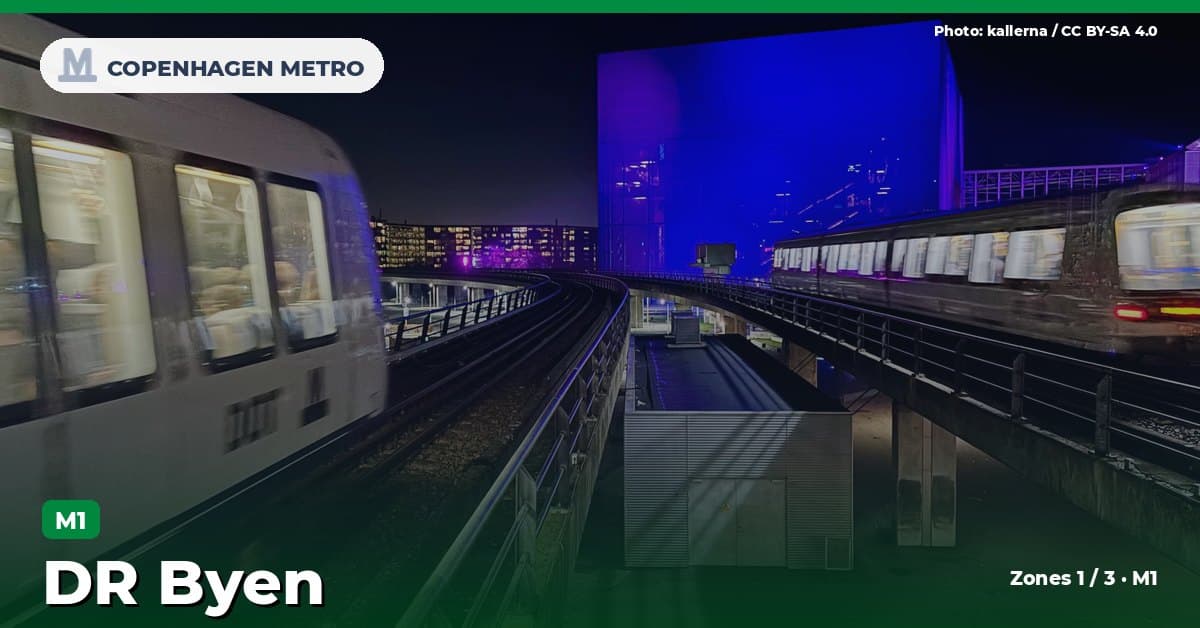 DR Byen station on the Copenhagen Metro M1