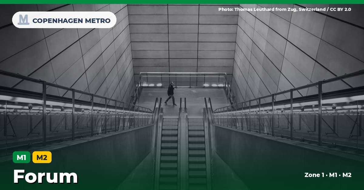 Forum station on the Copenhagen Metro M1