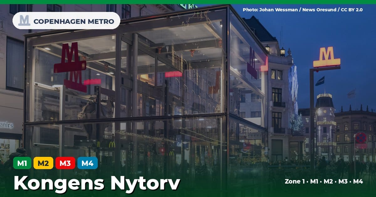 Kongens Nytorv station on the Copenhagen Metro M1