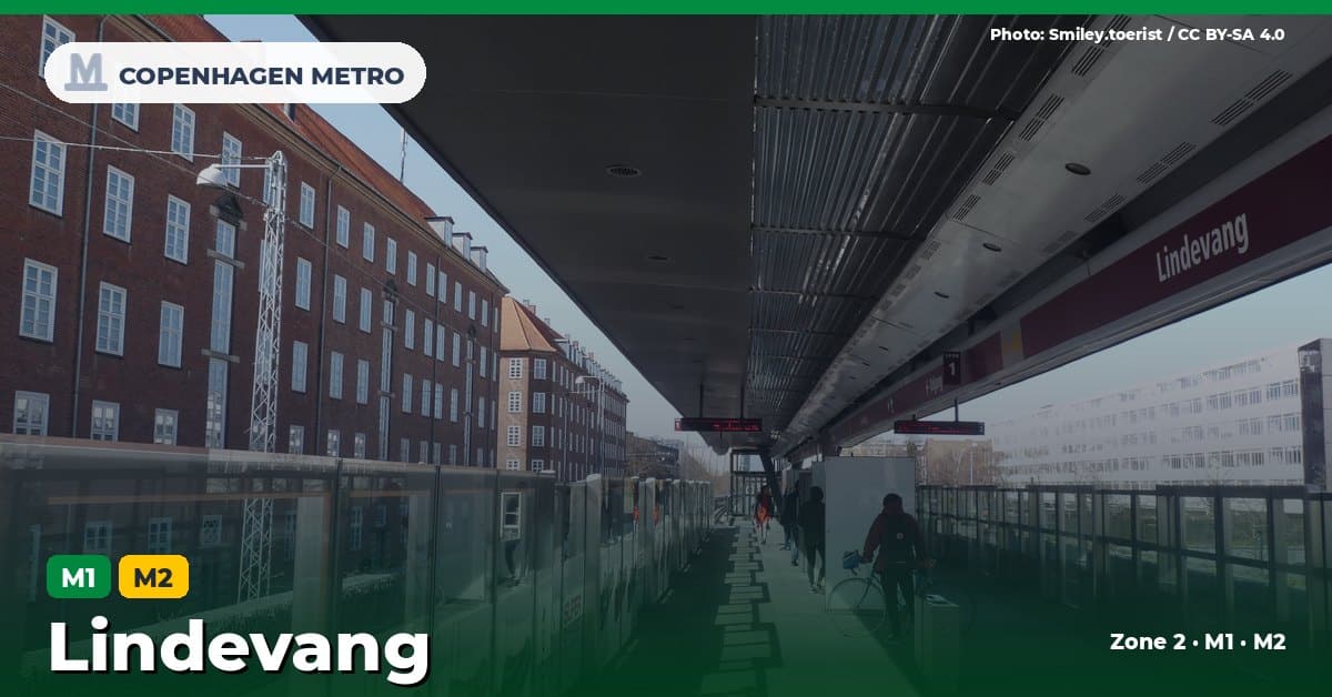 Lindevang station on the Copenhagen Metro M1