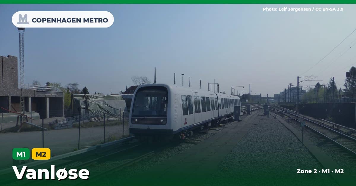 Vanløse station on the Copenhagen Metro M1