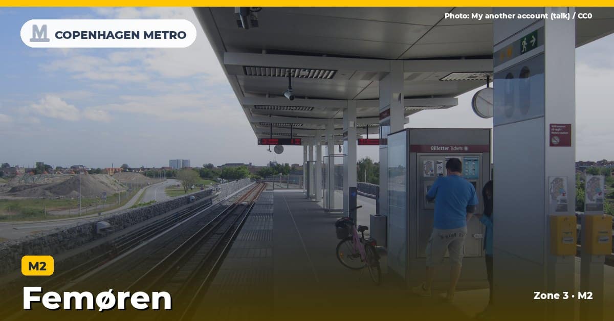 Femøren station on the Copenhagen Metro M2