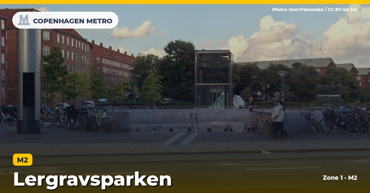 Lergravsparken station on the Copenhagen Metro M2