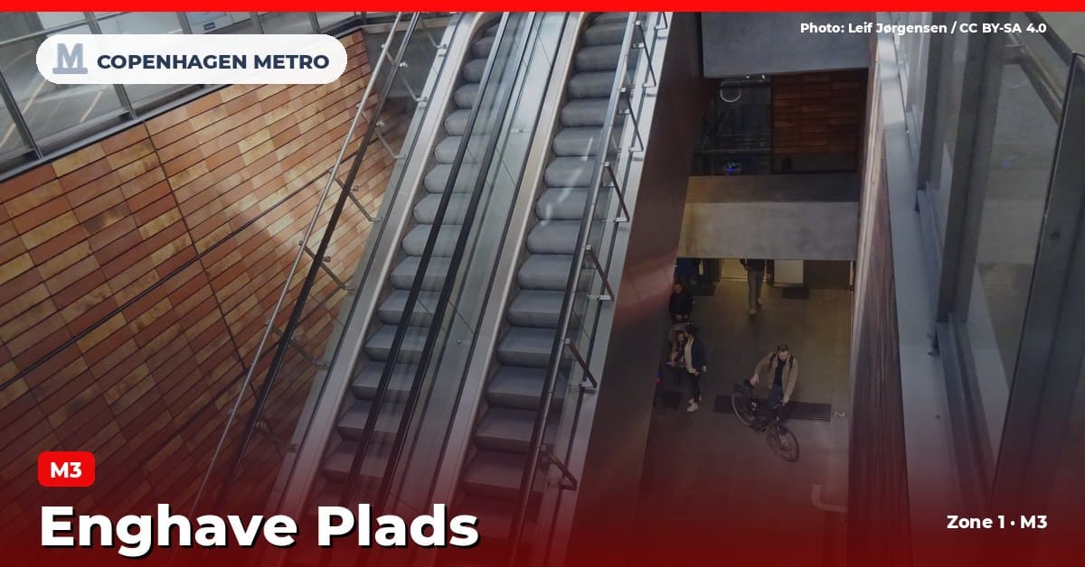 Enghave Plads station on the Copenhagen Metro M3