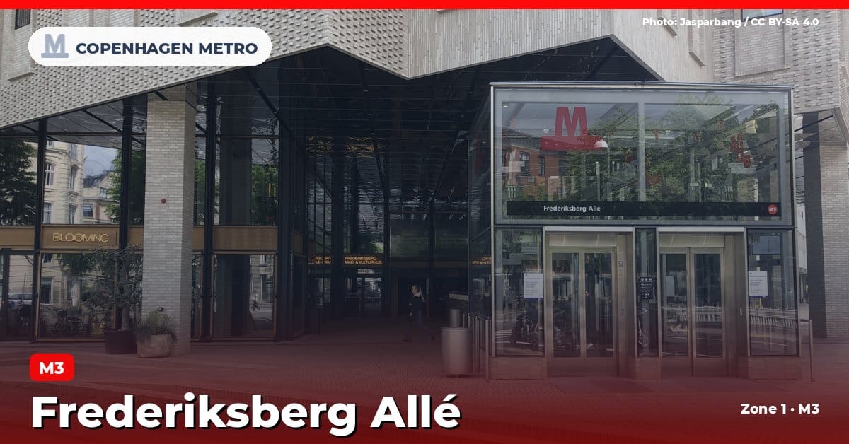 Frederiksberg Allé station on the Copenhagen Metro M3