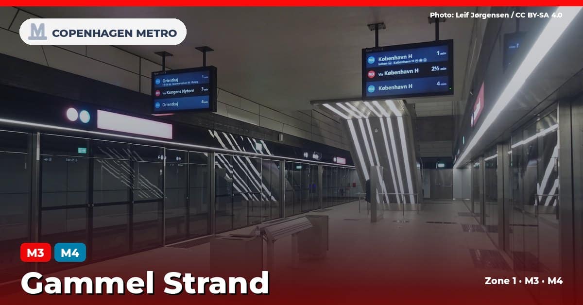 Gammel Strand station on the Copenhagen Metro M3