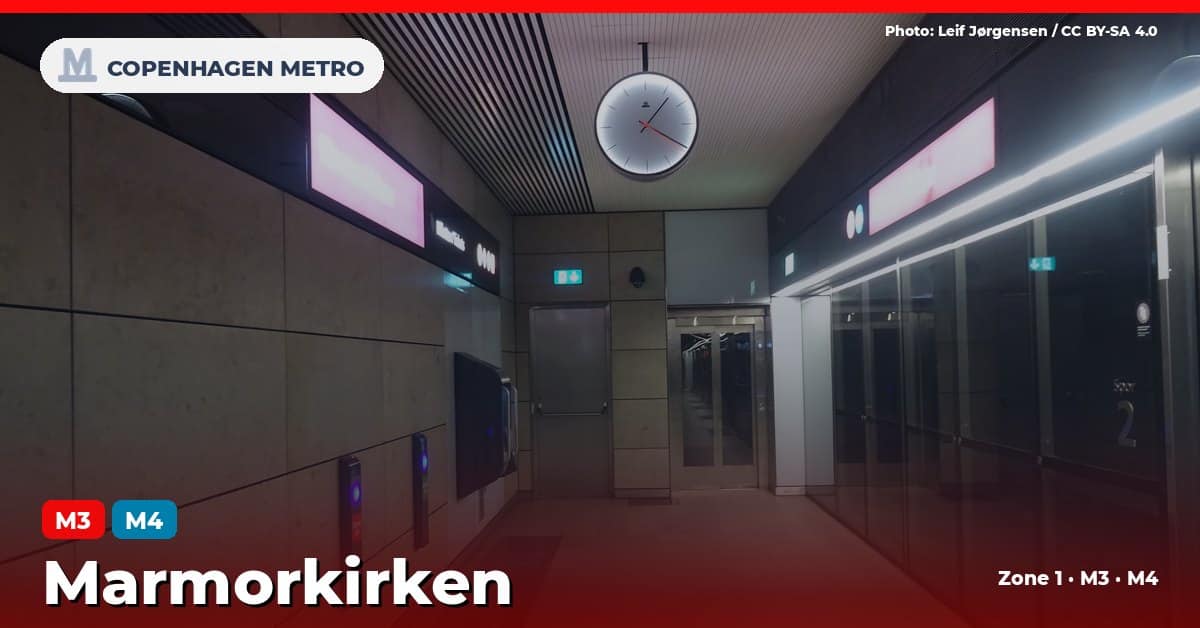 Marmorkirken station on the Copenhagen Metro M3