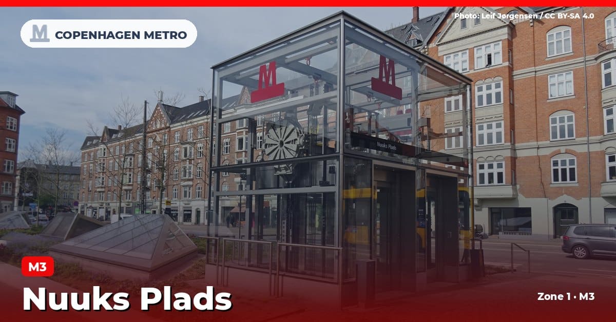 Nuuks Plads station on the Copenhagen Metro M3