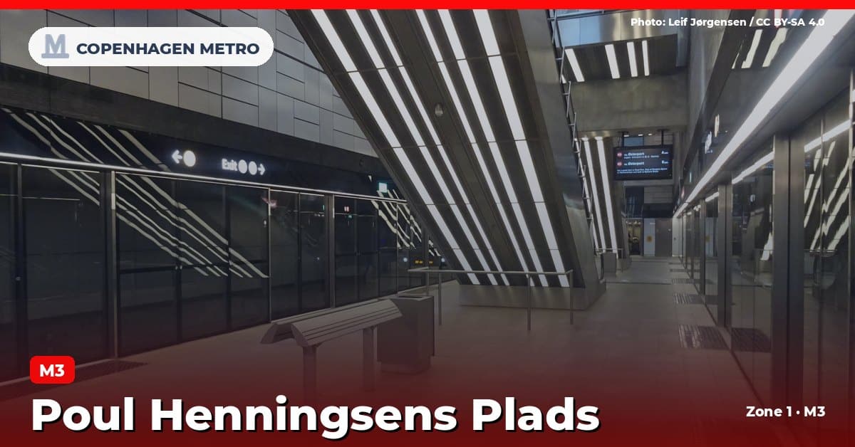Poul Henningsens Plads station on the Copenhagen Metro M3