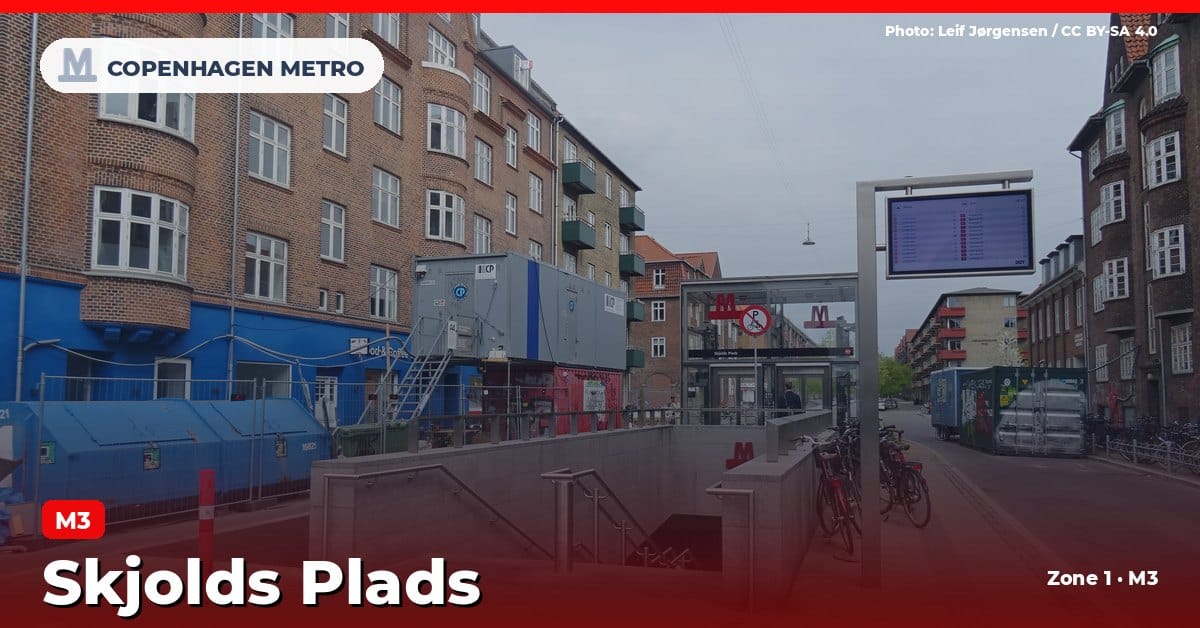 Skjolds Plads station on the Copenhagen Metro M3