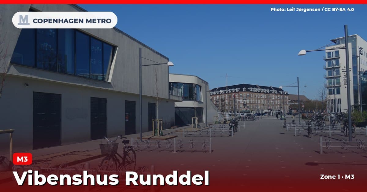 Vibenshus Runddel station on the Copenhagen Metro M3