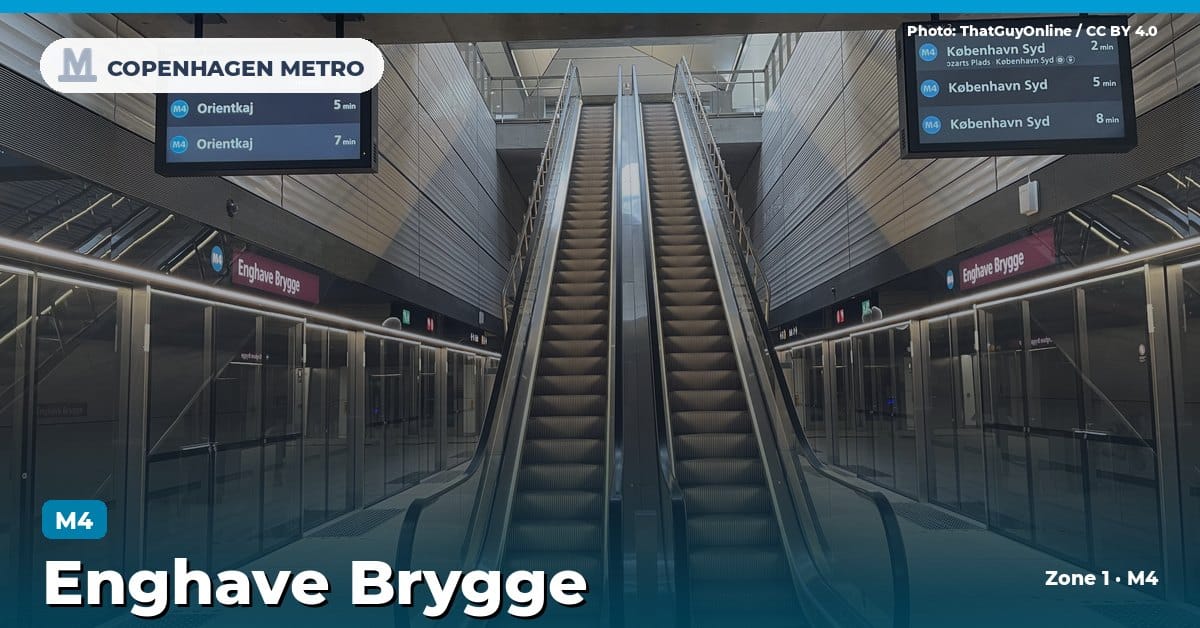 Enghave Brygge station on the Copenhagen Metro M4