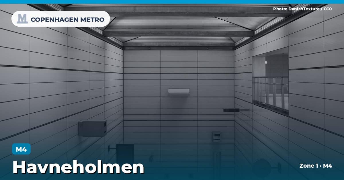 Havneholmen station on the Copenhagen Metro M4