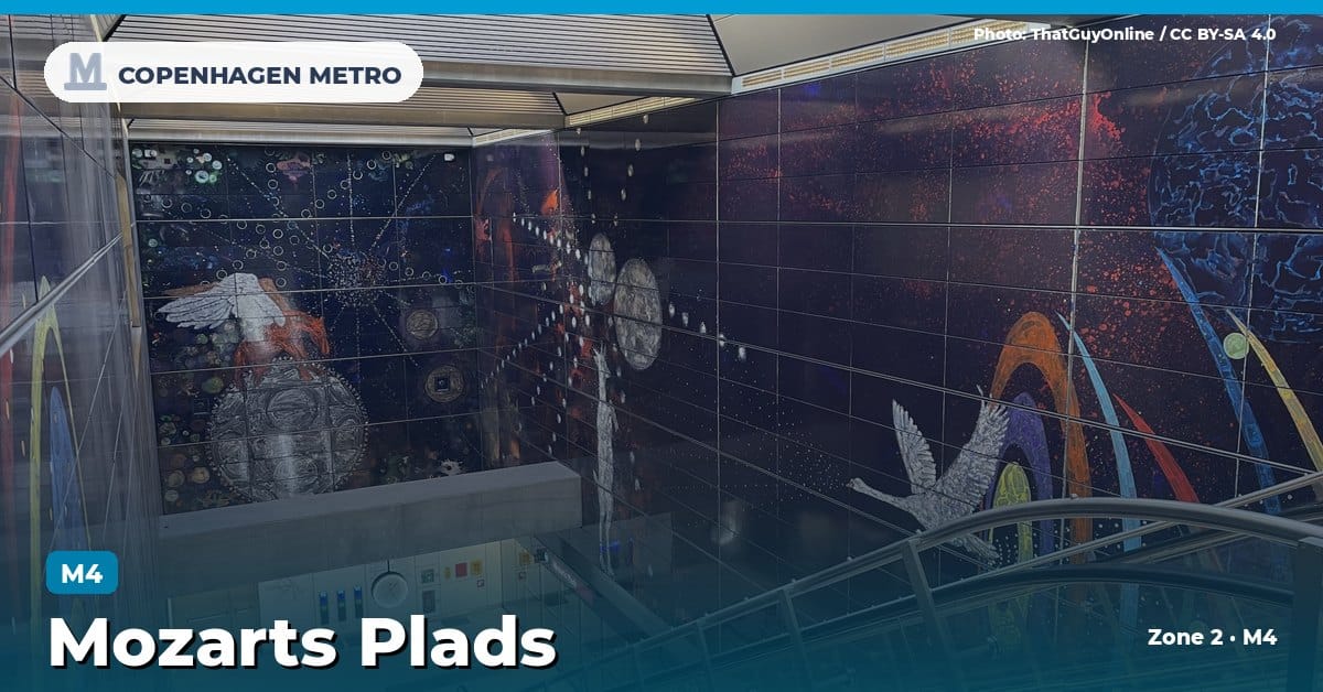 Mozarts Plads station on the Copenhagen Metro M4