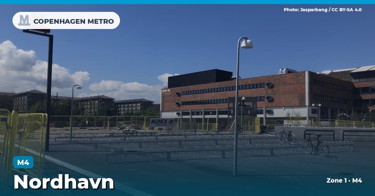 Nordhavn station on the Copenhagen Metro M4