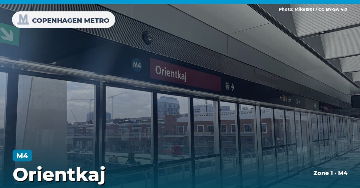 Orientkaj station on the Copenhagen Metro M4