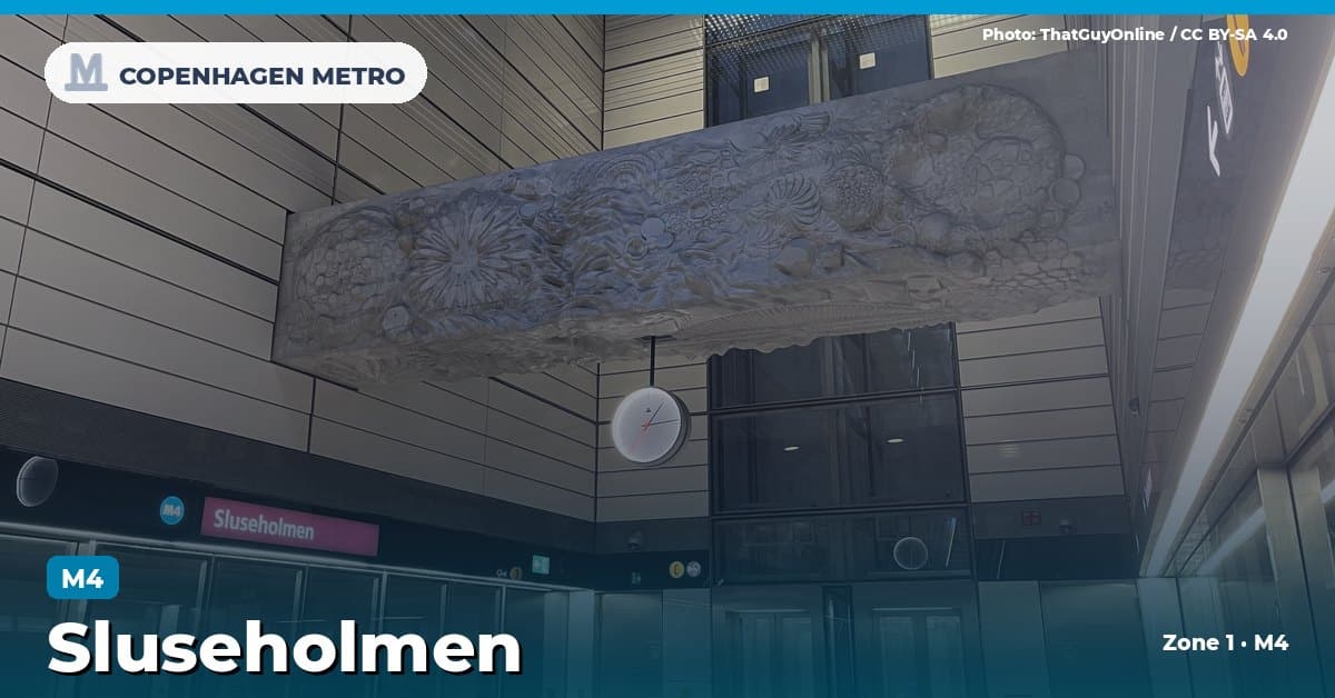 Sluseholmen station on the Copenhagen Metro M4